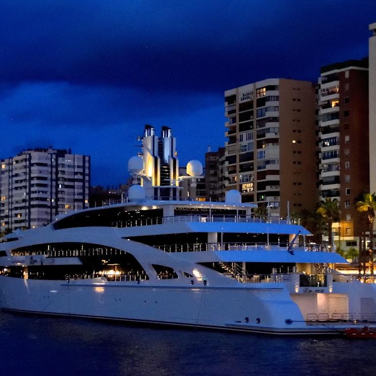 Team gathering on yacht